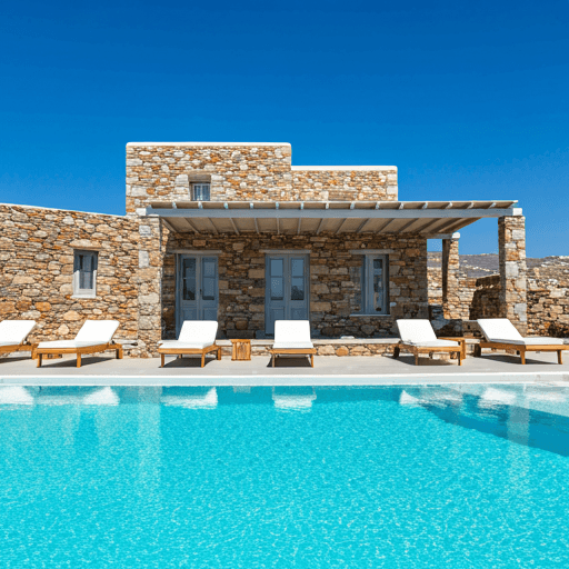 180 m² villa with pool in Paros